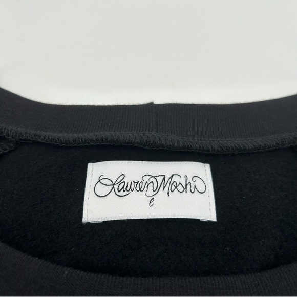 Lauren Moshi Noleta Ruby Lips Gem Print Pullover Sweatshirt Size Large - Picture 6 of 8